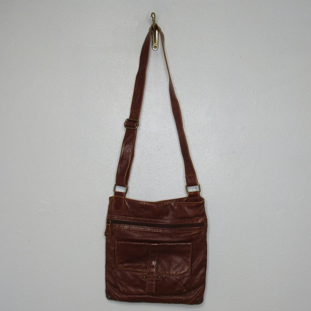 Avenue Faux Leather Adjustable Crossbody Strap Bag Purse Multiple Compartment